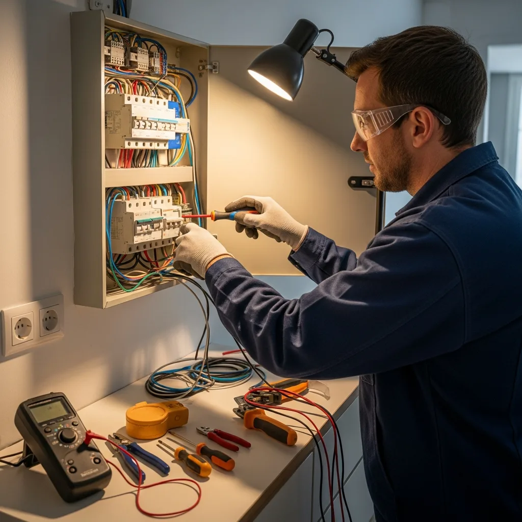 Électricien intervenant à Noisy-sur-École