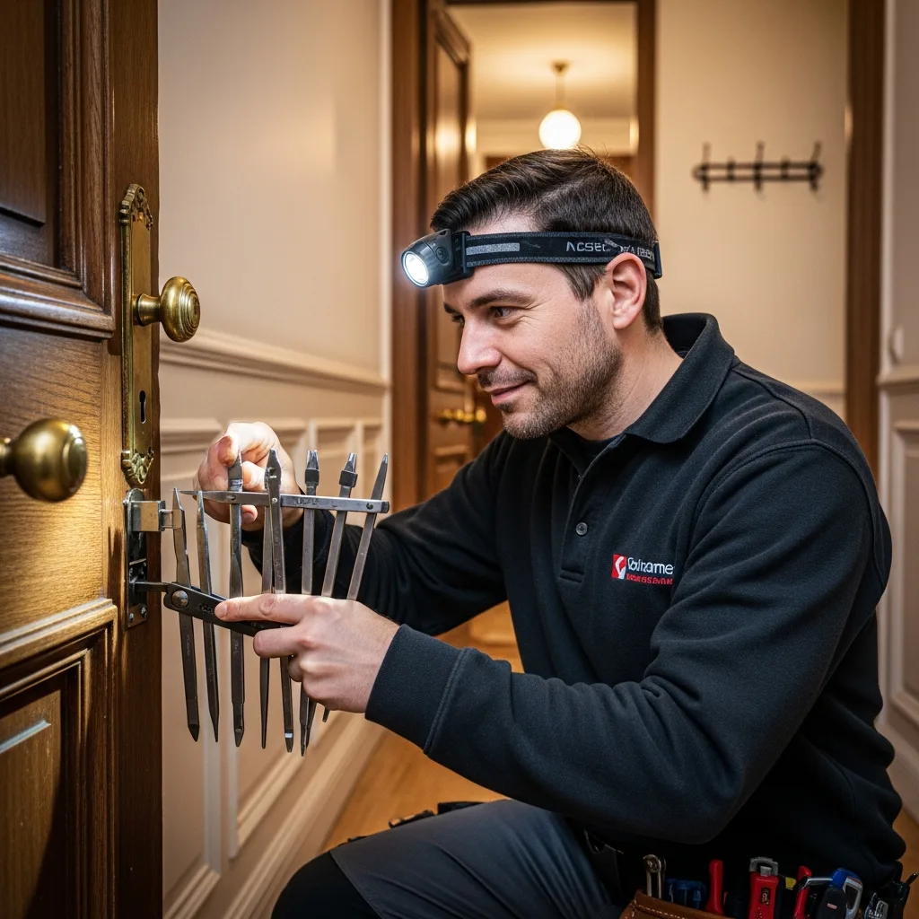 Serrurier ouvrant une porte à Orly