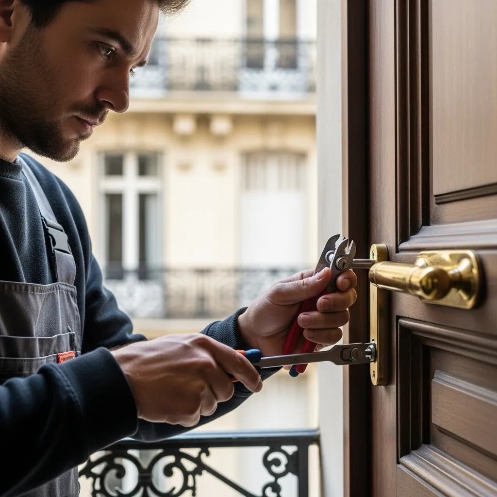 Serrurier ouvrant une porte à Ozouer-le-Voulgis