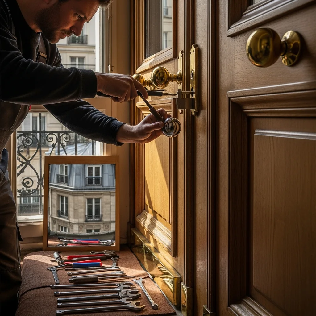 Serrurier ouvrant une porte à Paris 12ème