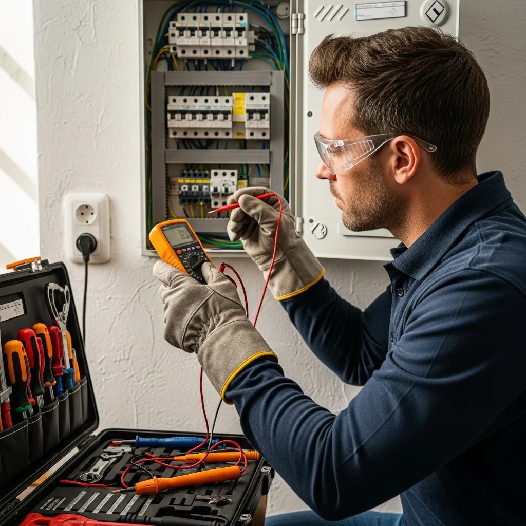 Électricien intervenant à Puiseux-en-France