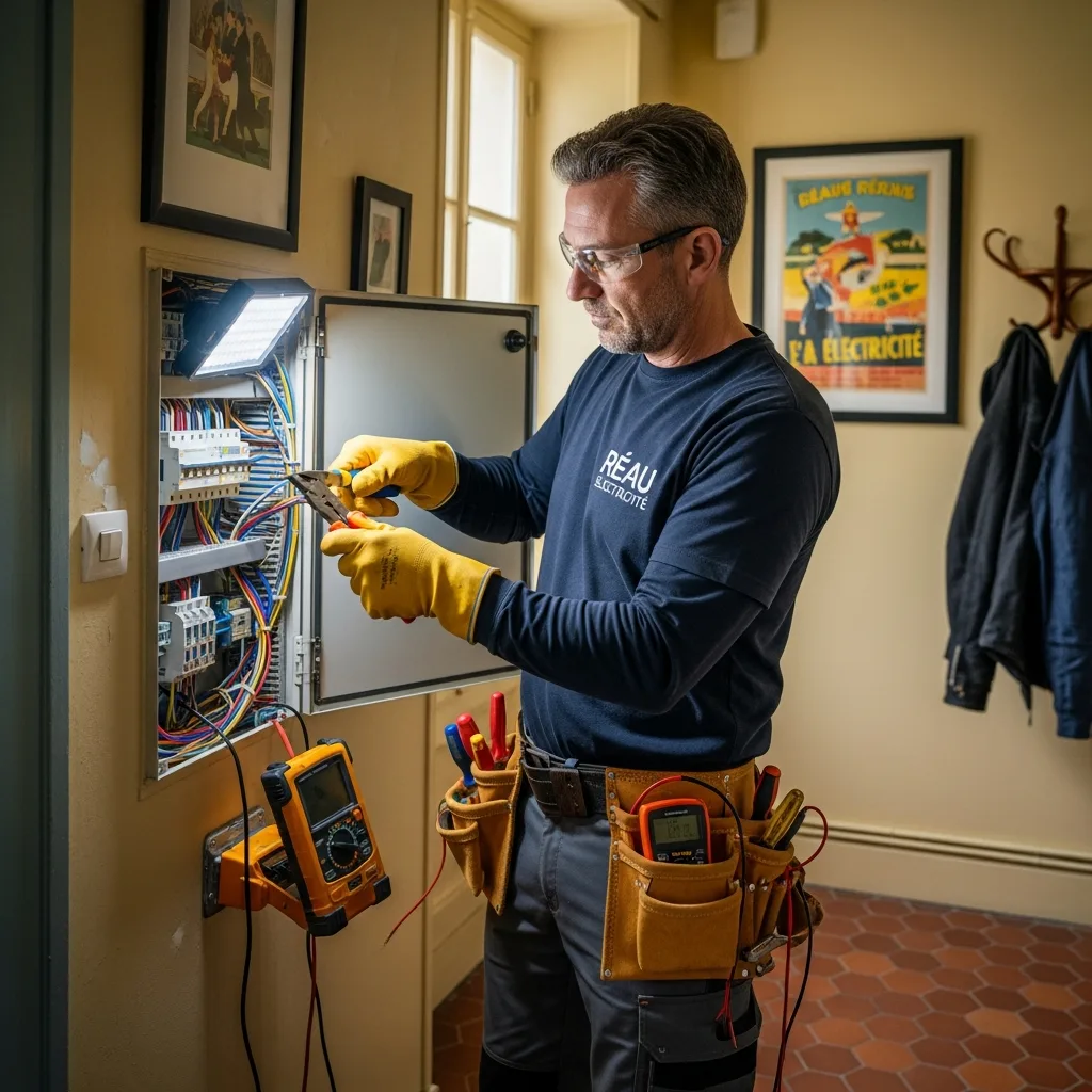 Électricien intervenant à Réau