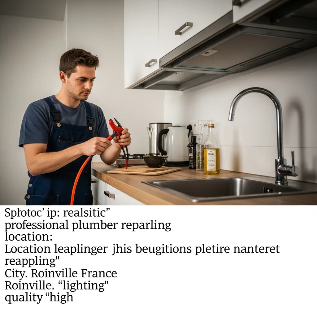 Plombier intervenant à Roinville