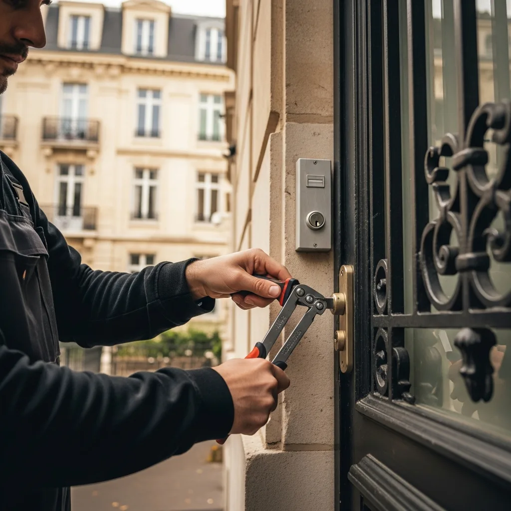 Serrurier ouvrant une porte à Roissy-en-France