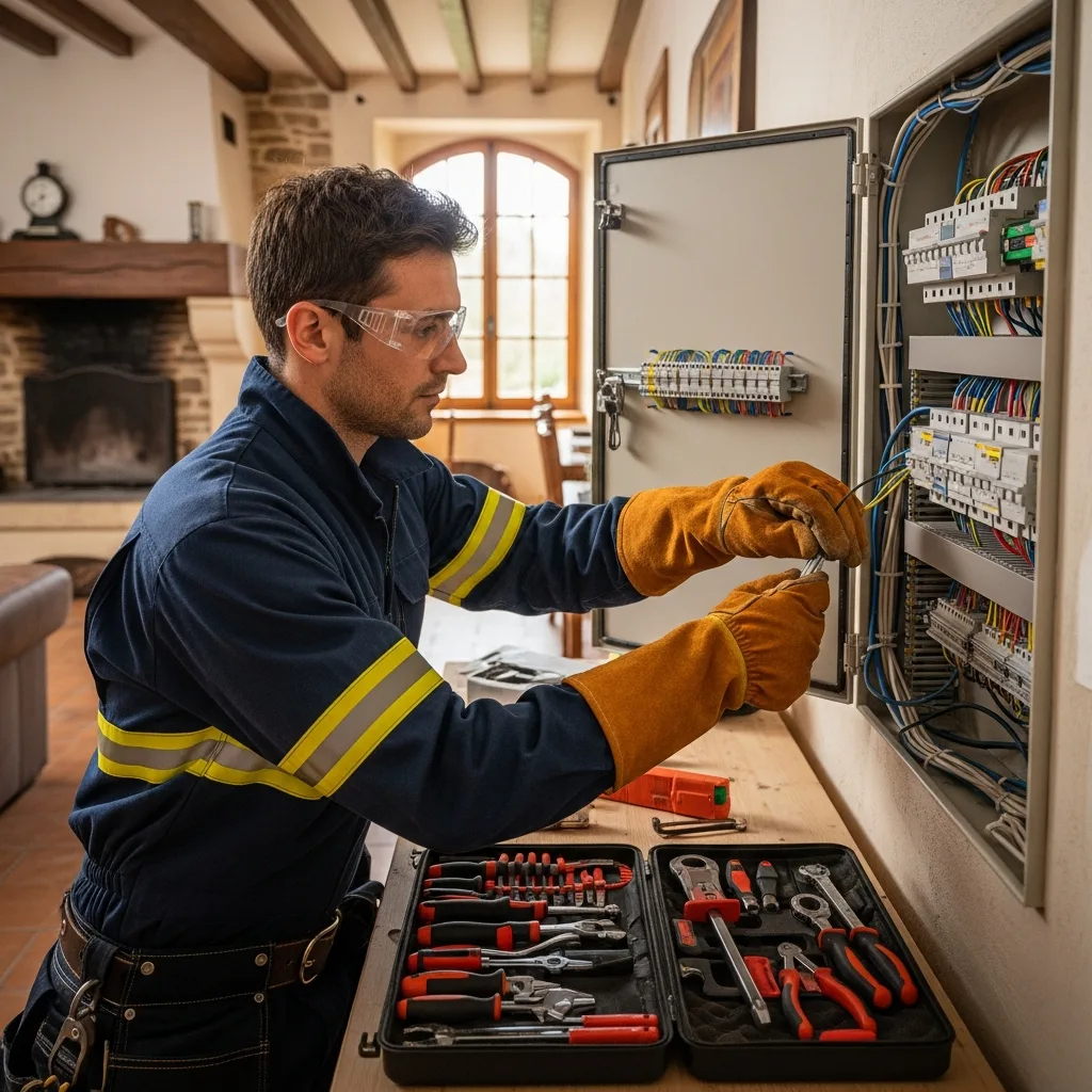 Électricien intervenant à Saint-Jean-les-Deux-Jumeaux