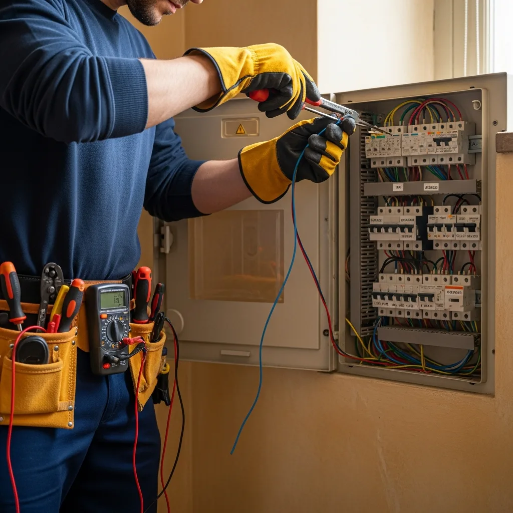 Électricien intervenant à Saint-Mammès