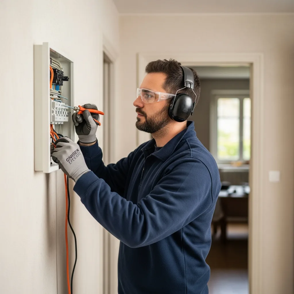Électricien intervenant à Saint-Nom-la-Bretèche