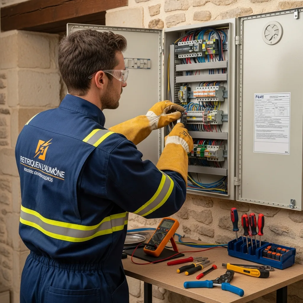 Électricien intervenant à Saint-Ouen-l'Aumône