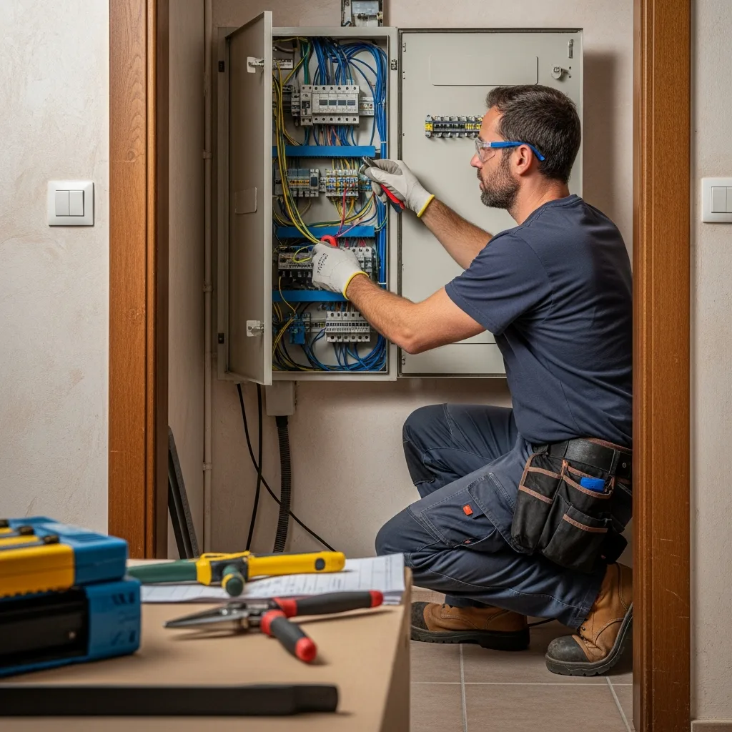 Électricien intervenant à Saint-Pathus