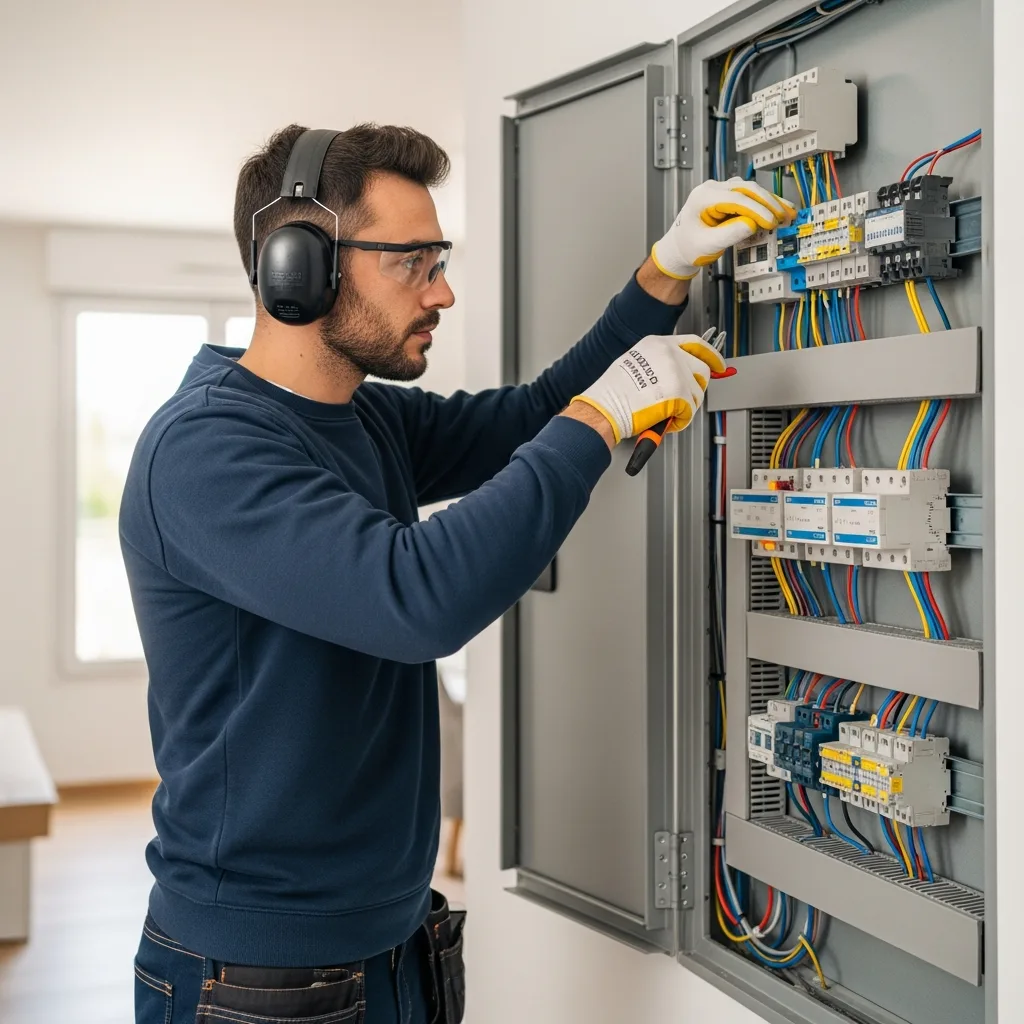 Électricien intervenant à Saint-Prix