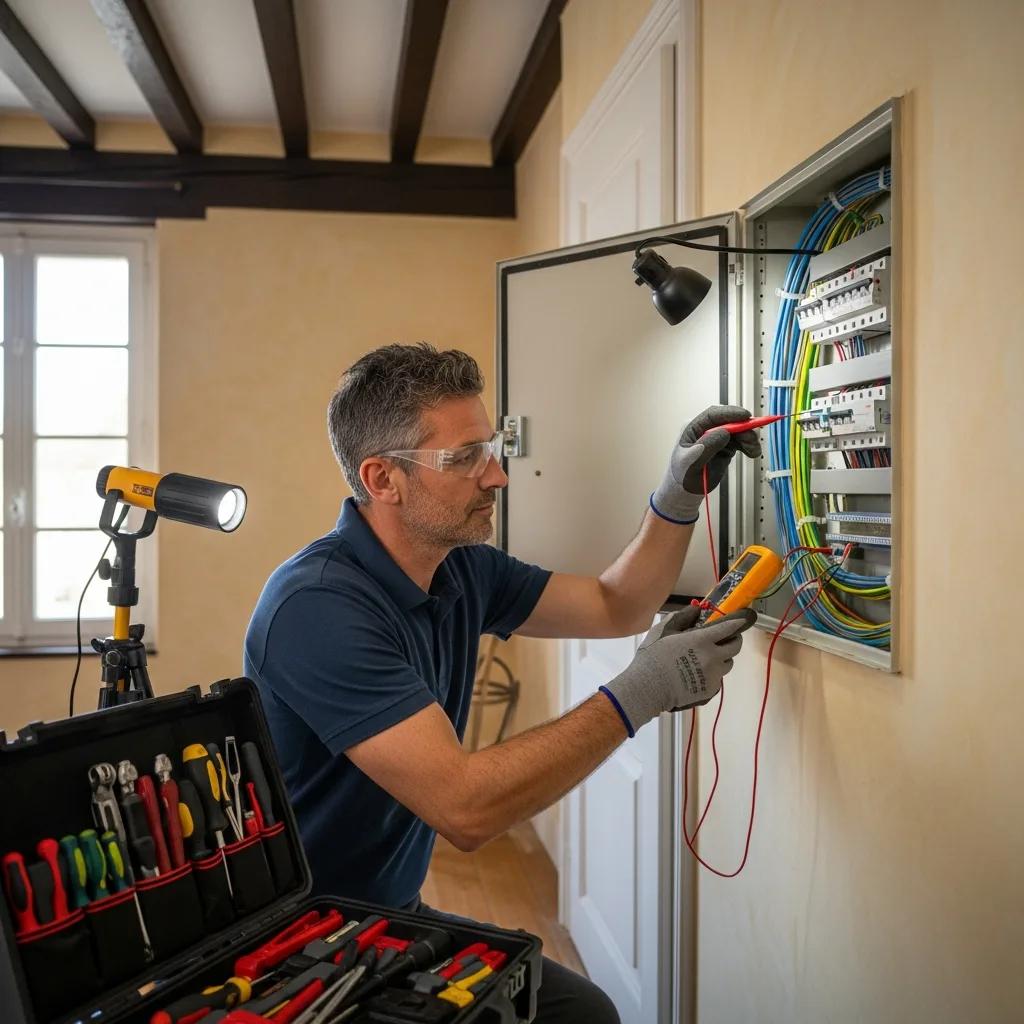 Électricien intervenant à Santeny