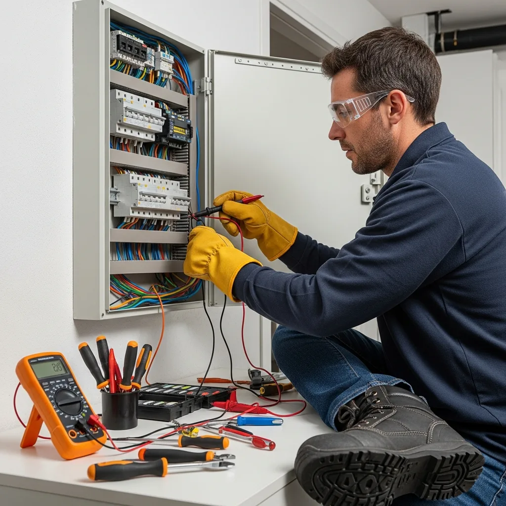Électricien intervenant à Servon