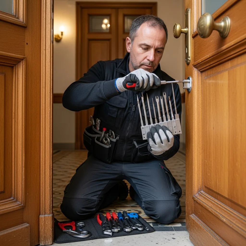 Serrurier ouvrant une porte à Servon