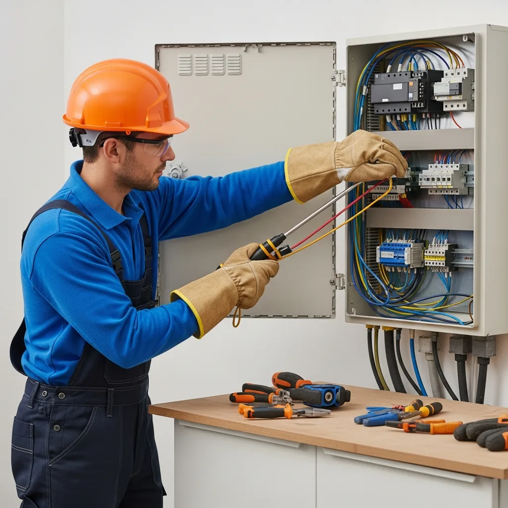 Électricien intervenant à Solers
