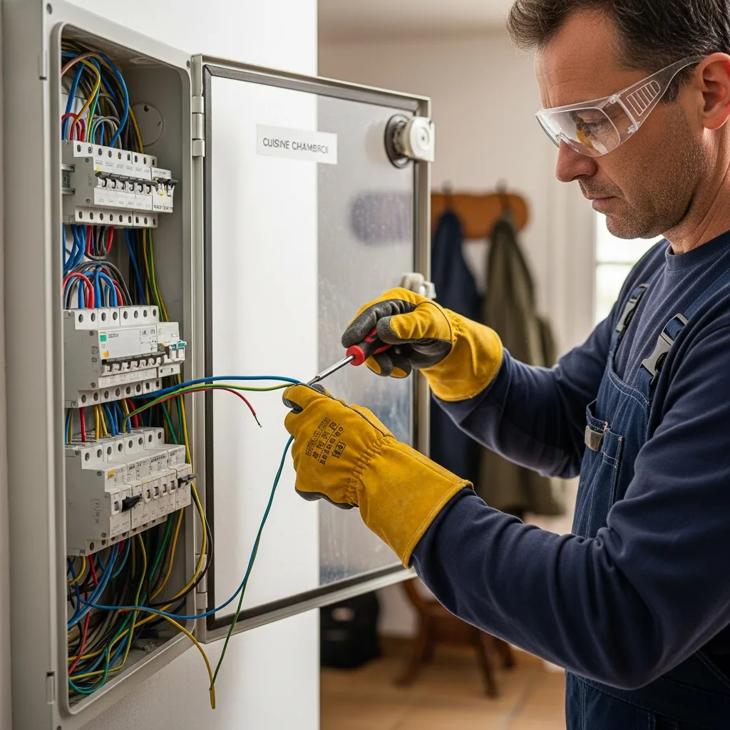 Électricien intervenant à Sourdun