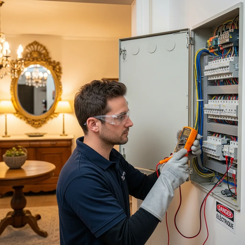 Électricien intervenant à Thomery