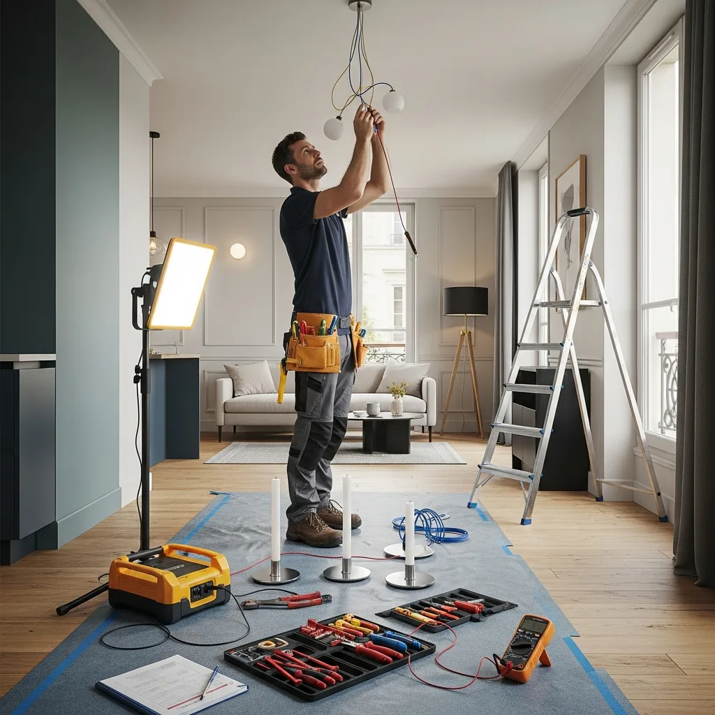 Installation électrique à Verneuil-l'Étang (77390)