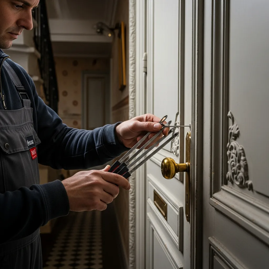 Serrurier ouvrant une porte à Verneuil-sur-Seine