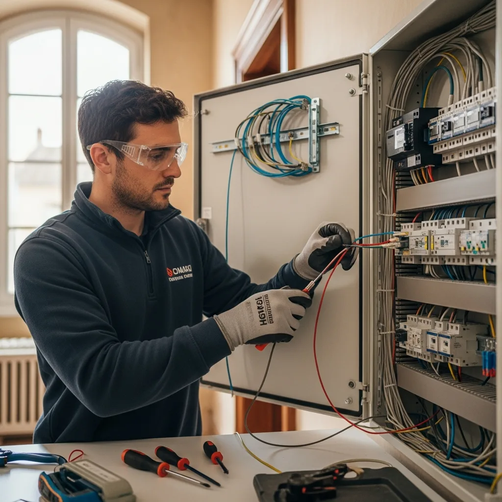 Électricien intervenant à Viarmes