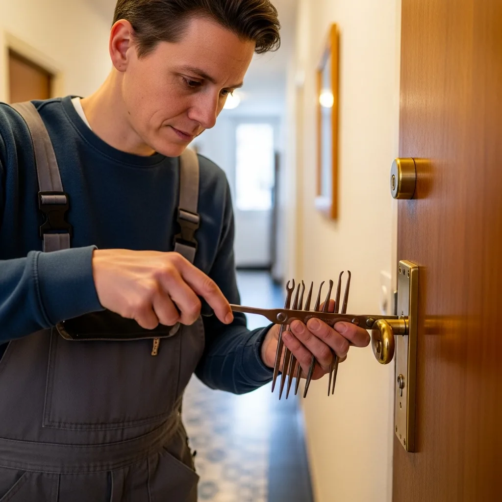 Serrurier ouvrant une porte à Villeneuve-la-Garenne
