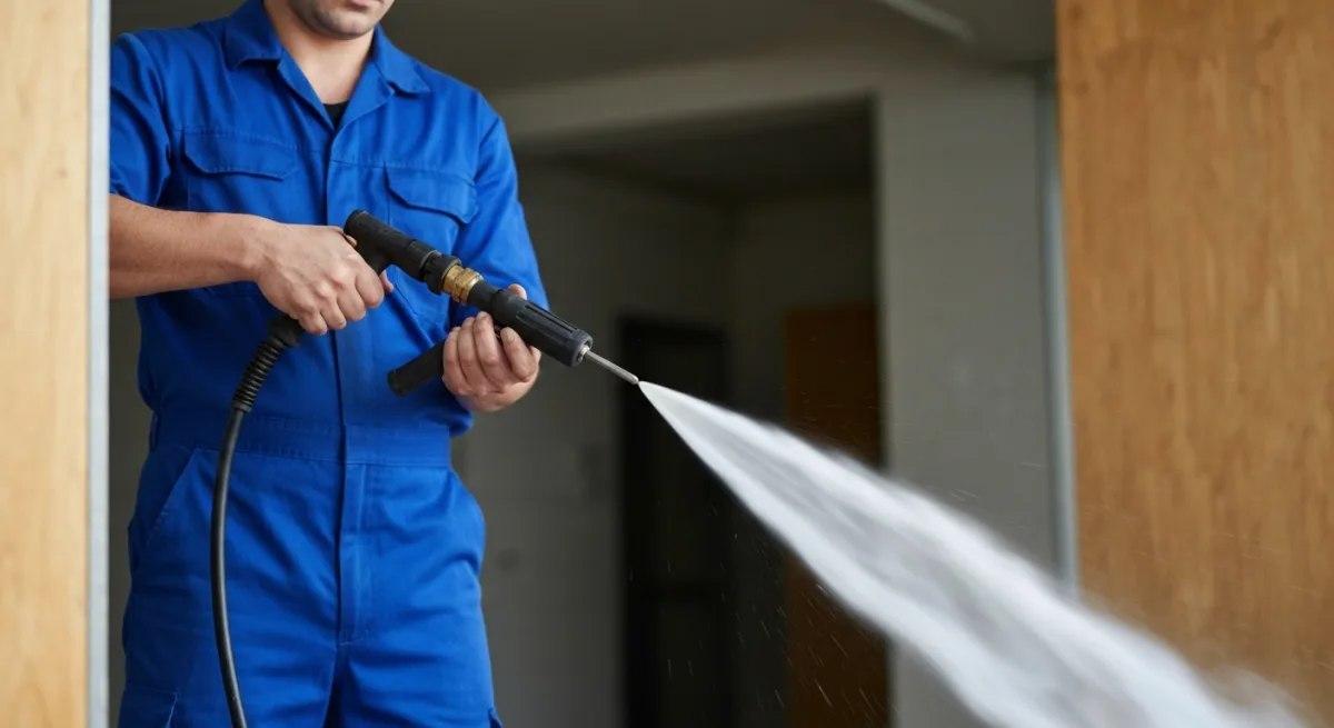 Debouchage de canalisation par haute pression par un plombier professionnel