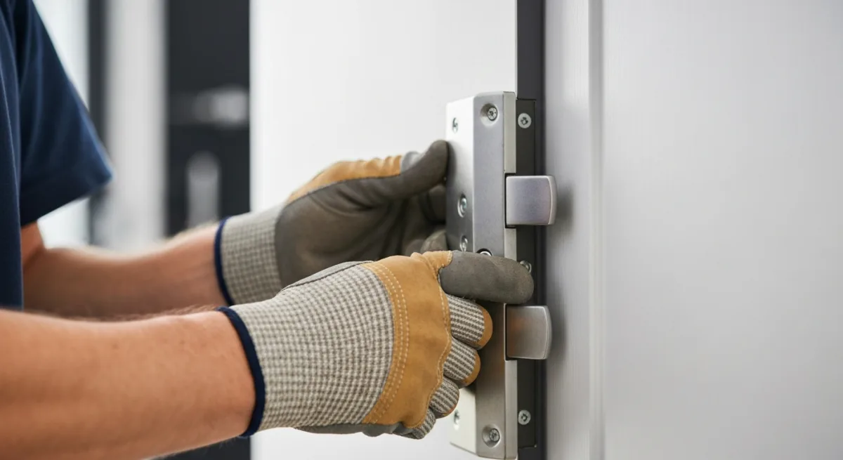 Installation d une serrure multipoints haute securite